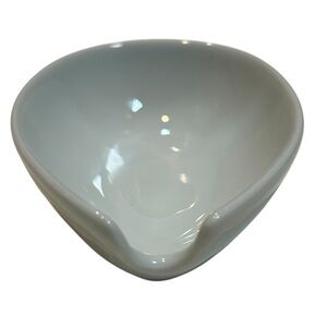 Apilco Porcelain Spoon Rest: French Whiteware Kitchen Accessory Fine Porcelain